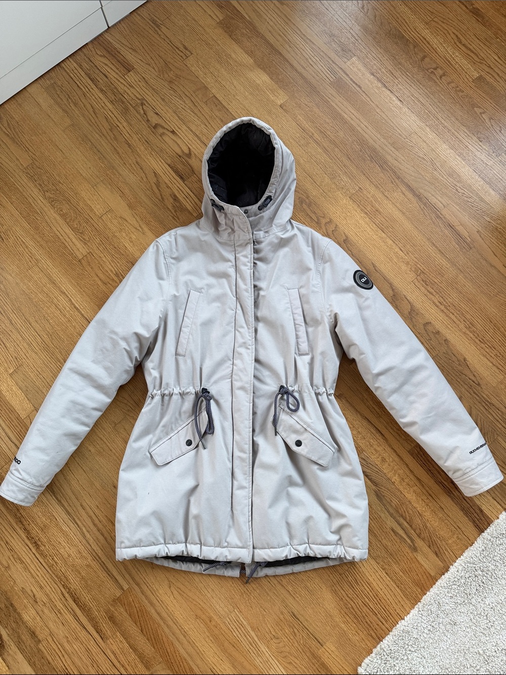 Waterproof and Insulted Hooded Parka with Drawstring Waist